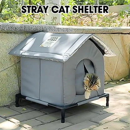 Waterproof Outdoor Pet House Thickened Cat Nest Four Seasons Universal Pet House Home Foldable Washable for Small Pet Supplies