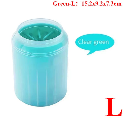 Dog Foot Cup Paw Washer Cleaner Dog Cat Foot Cleaning Brush Soft Silicone Dog Paw Cleaning Dog Paw Cleaning Bucket Accessories