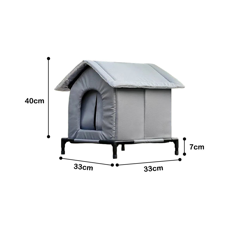 Waterproof Outdoor Pet House Thickened Cat Nest Four Seasons Universal Pet House Home Foldable Washable for Small Pet Supplies