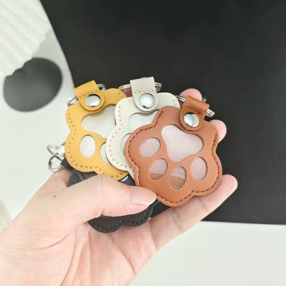 PU Leather Pet Hair Storage Bag Multi-Functional Portable Keychain Pet Memorial Keychain Keepsake Hair Storage for Pet Lovers