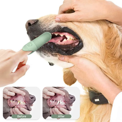 Pet Silicone Cleaning Nail Brush Finger Brush Cat Dog Pet Tooth Brush Dog Teeth Cleaning Cat Toothbrush Pet Products