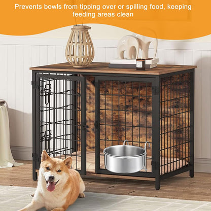 Pet Bowl, Hanging Pet Bowl Sturdy Durable Stainless, Steel Dog Bowls