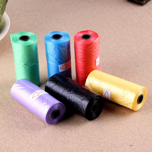 1/5 Roll Biodegradable Pet Dog Poop Bag Zero Waste Dog Pooper Bags Dispenser Pets Products for Dogs Litter Poop Bag