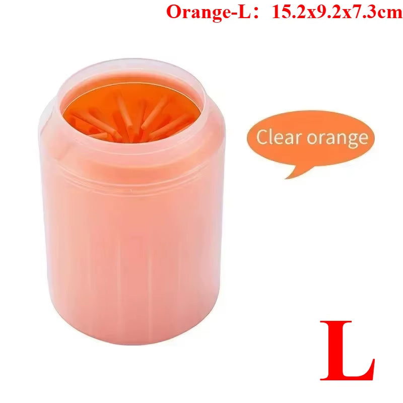 Dog Foot Cup Paw Washer Cleaner Dog Cat Foot Cleaning Brush Soft Silicone Dog Paw Cleaning Dog Paw Cleaning Bucket Accessories
