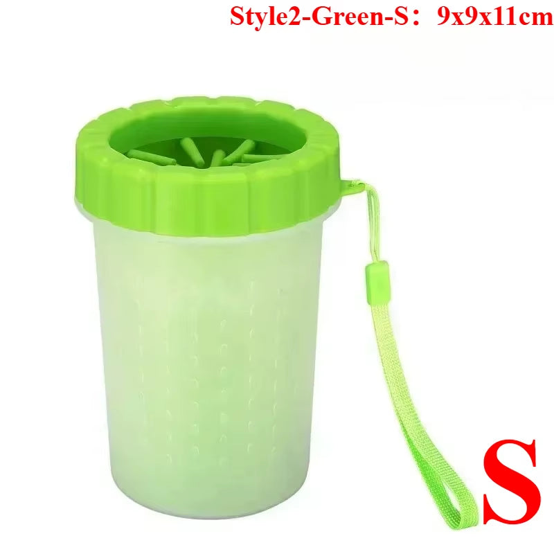 Dog Foot Cup Paw Washer Cleaner Dog Cat Foot Cleaning Brush Soft Silicone Dog Paw Cleaning Dog Paw Cleaning Bucket Accessories