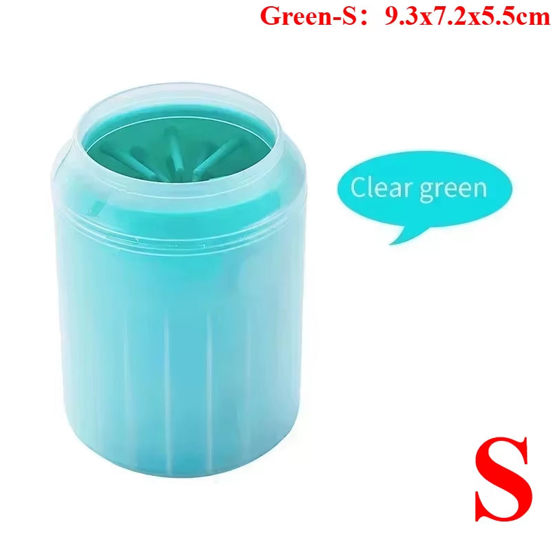 Dog Foot Cup Paw Washer Cleaner Dog Cat Foot Cleaning Brush Soft Silicone Dog Paw Cleaning Dog Paw Cleaning Bucket Accessories