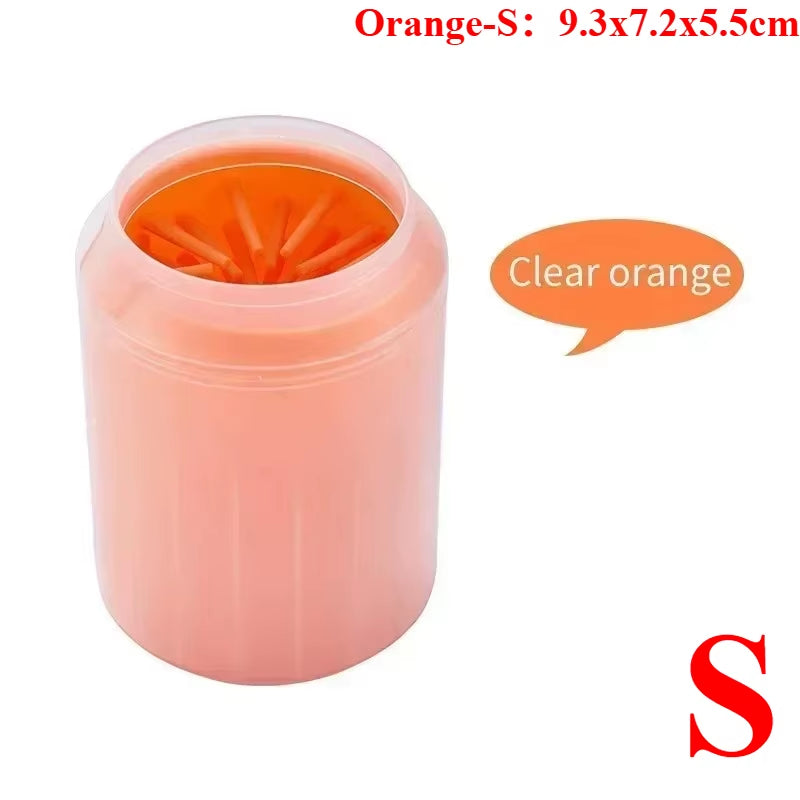 Dog Foot Cup Paw Washer Cleaner Dog Cat Foot Cleaning Brush Soft Silicone Dog Paw Cleaning Dog Paw Cleaning Bucket Accessories