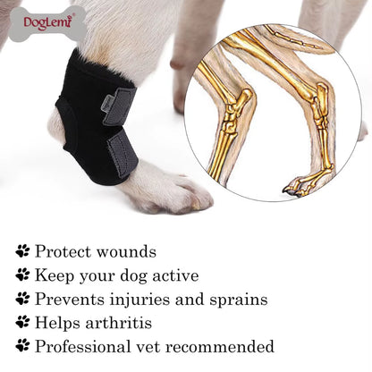 1Pcs Pet Dog Bandages Dog Leg Knee Hock Brace Straps Protection for Small Dog Joint Bandage Wrap Dog Medical Supplies