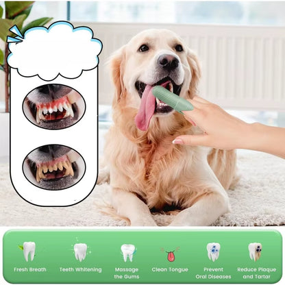 Pet Silicone Cleaning Nail Brush Finger Brush Cat Dog Pet Tooth Brush Dog Teeth Cleaning Cat Toothbrush Pet Products