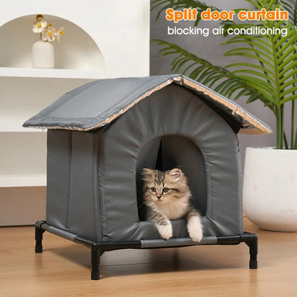 Waterproof Outdoor Pet House Thickened Cat Nest Four Seasons Universal Pet House Home Foldable Washable for Small Pet Supplies