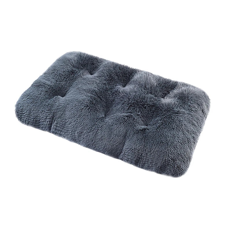 Fluffy Calming Dog Bed Washable Pet Mat Waterproof Anti-Slip Anti-Anxiety Pet Kennel for Large Medium Small Puppy Cats