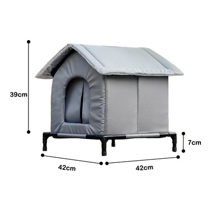 Waterproof Outdoor Pet House Thickened Cat Nest Four Seasons Universal Pet House Home Foldable Washable for Small Pet Supplies