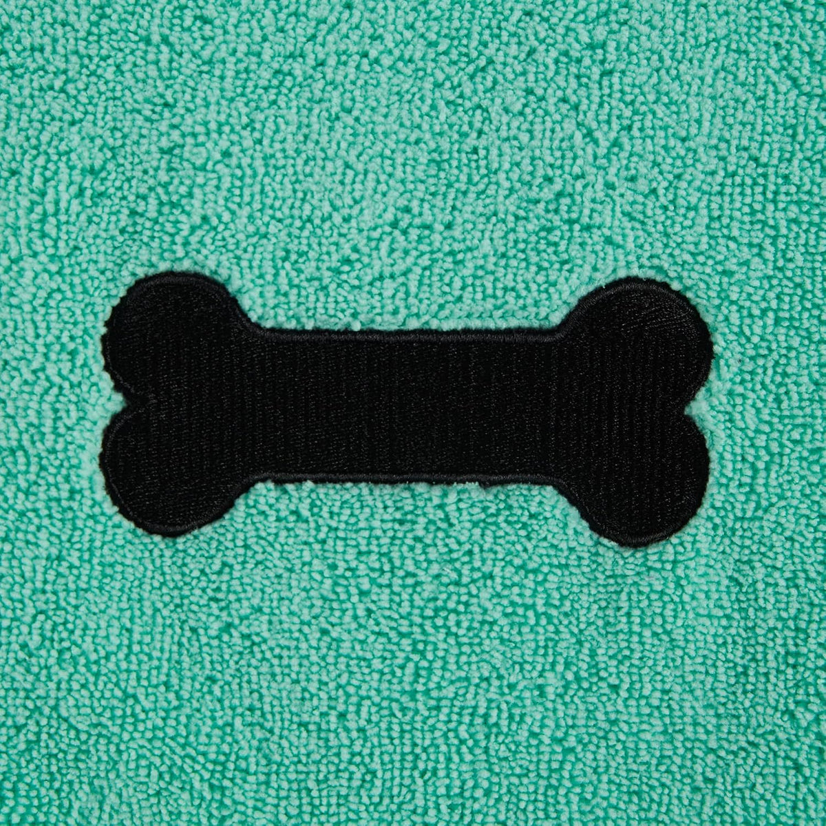 DII Microfiber Pet Bath Towel with Embroidered Paw Print, 44X27.5, Ultra-Absorbent & Machine Washable for Small, Medium, Large Dogs and Cats-Green