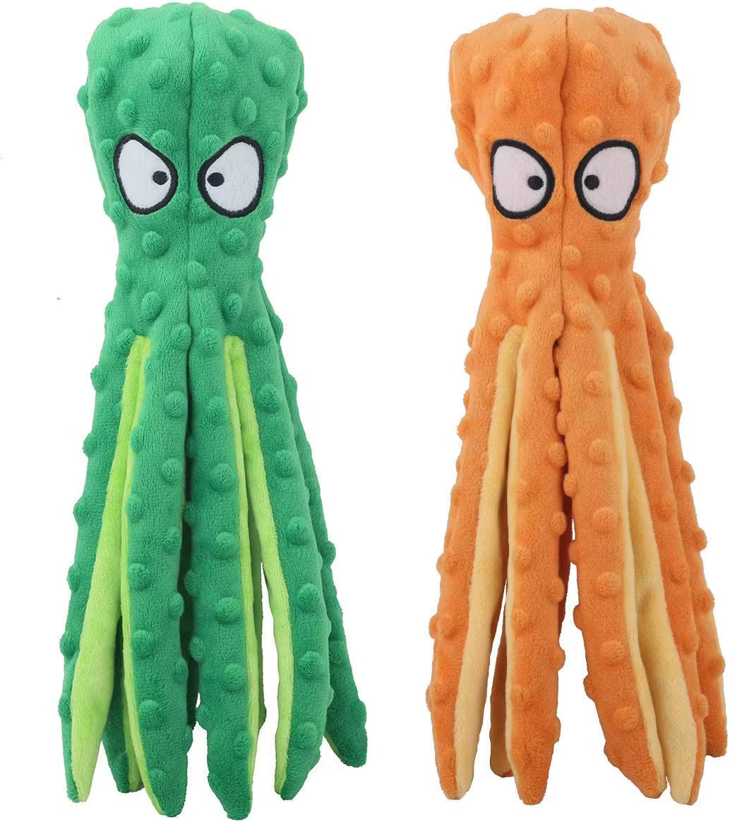 Pet Plush Dog Toy Voice Octopus Shell Puzzle Toy Bite Resistant Interactive Pet Dog Teeth Cleaning Chew Toy Pet Supplies